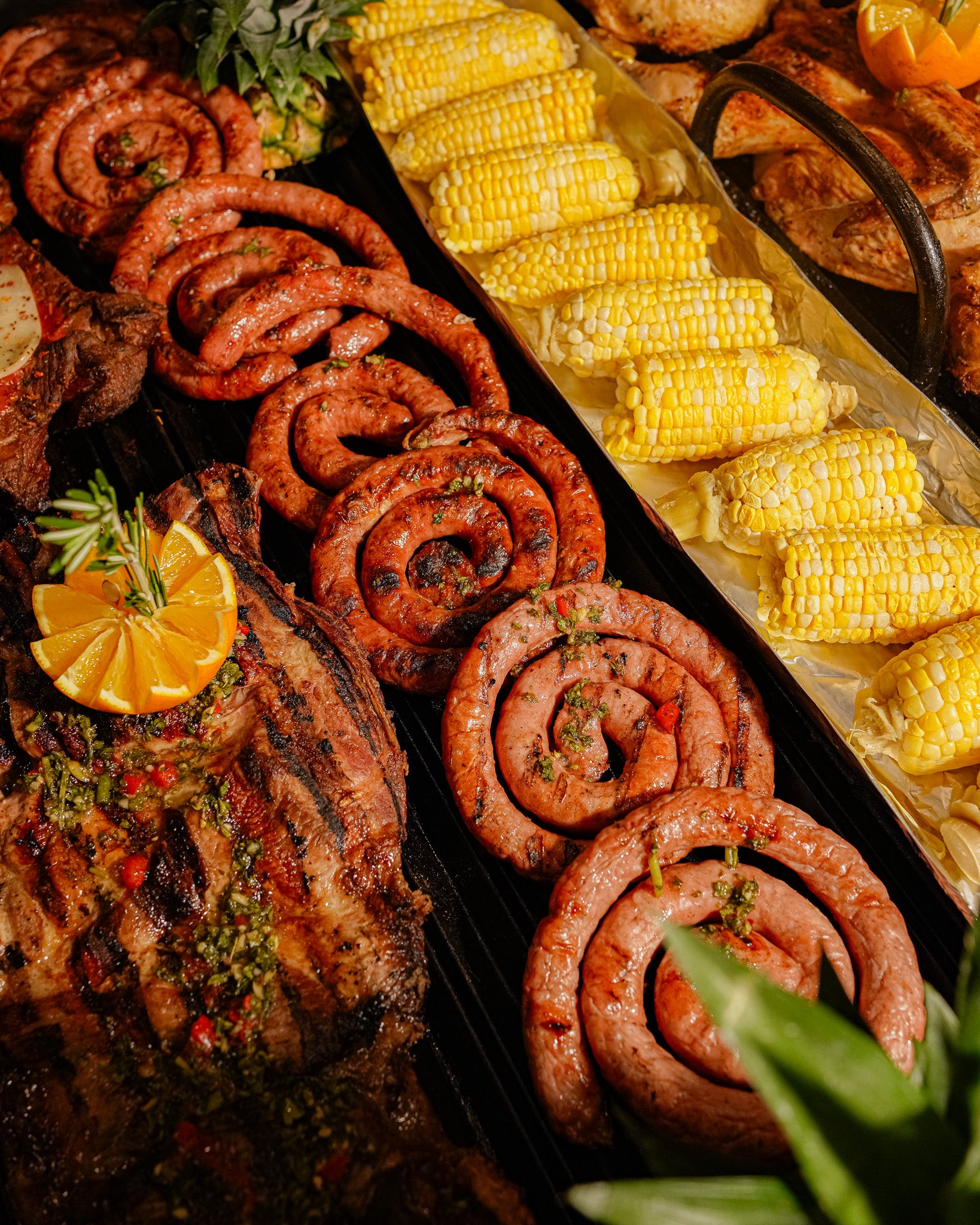 The Knife Miami mostrando el auténtico asado argentino