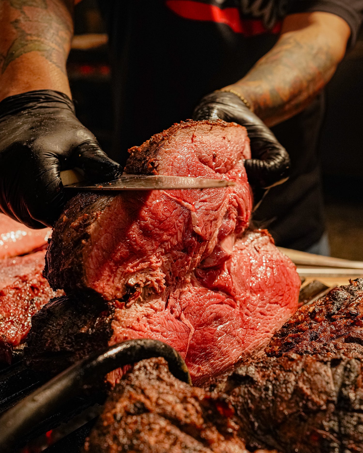 Tender skirt steak served fresh from the Argentine parrilla
