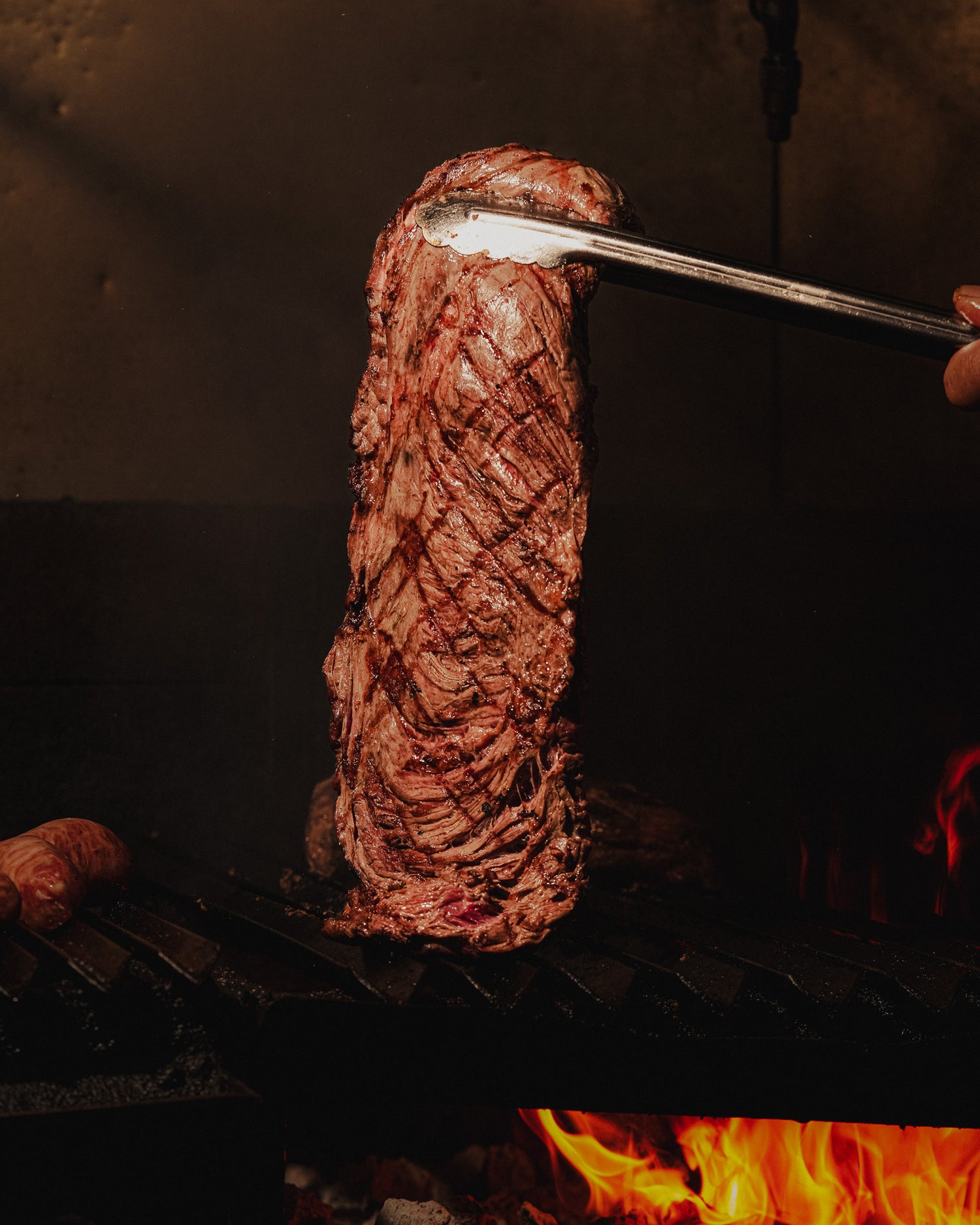 Argentinian cuts grilled over charcoal fire